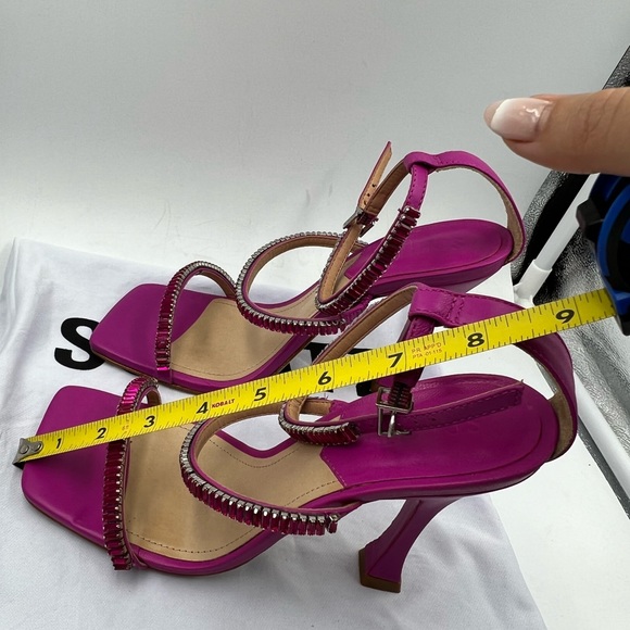 Beautiful/ high-quality Schutz shoes gorgeous color hot pink size 6 almost new - Picture 10 of 11